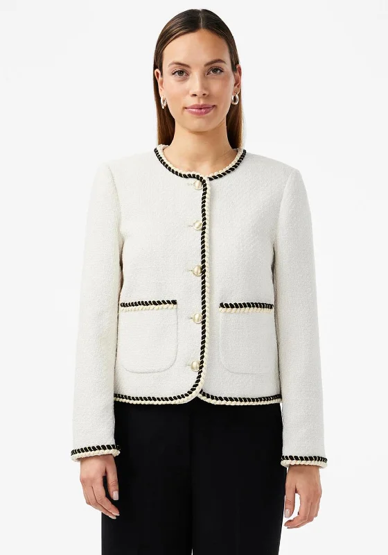 Y.A.S Frido Boucle Jacket, Star White Women's travel-friendly jackets