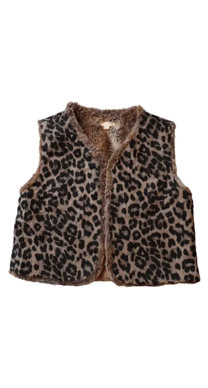 TALC Faux Fur Vest 8Y Women's office jackets