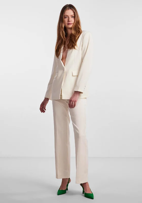 Y.A.S Bluris Blazer, Star White Women's cotton jackets