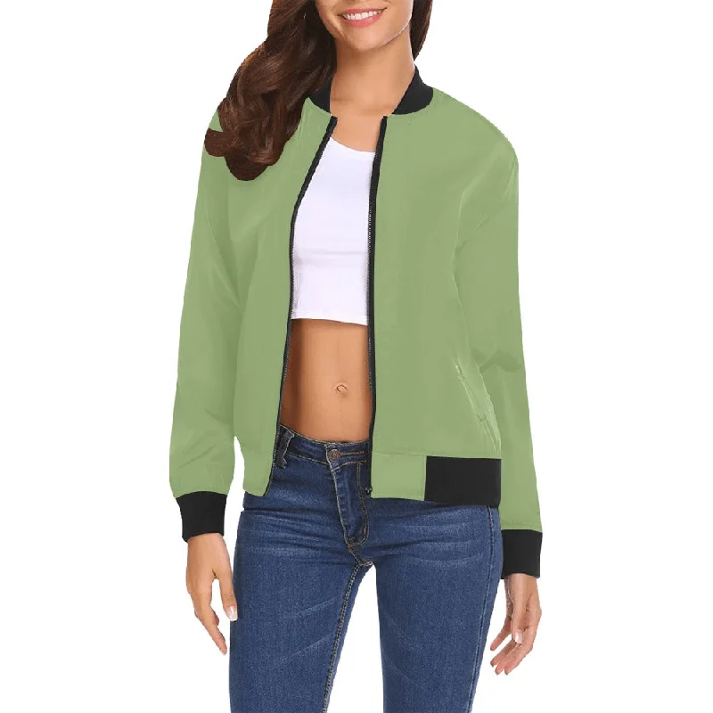 All Over Print Bomber Jacket for Women ( H19) Women's discounted jackets