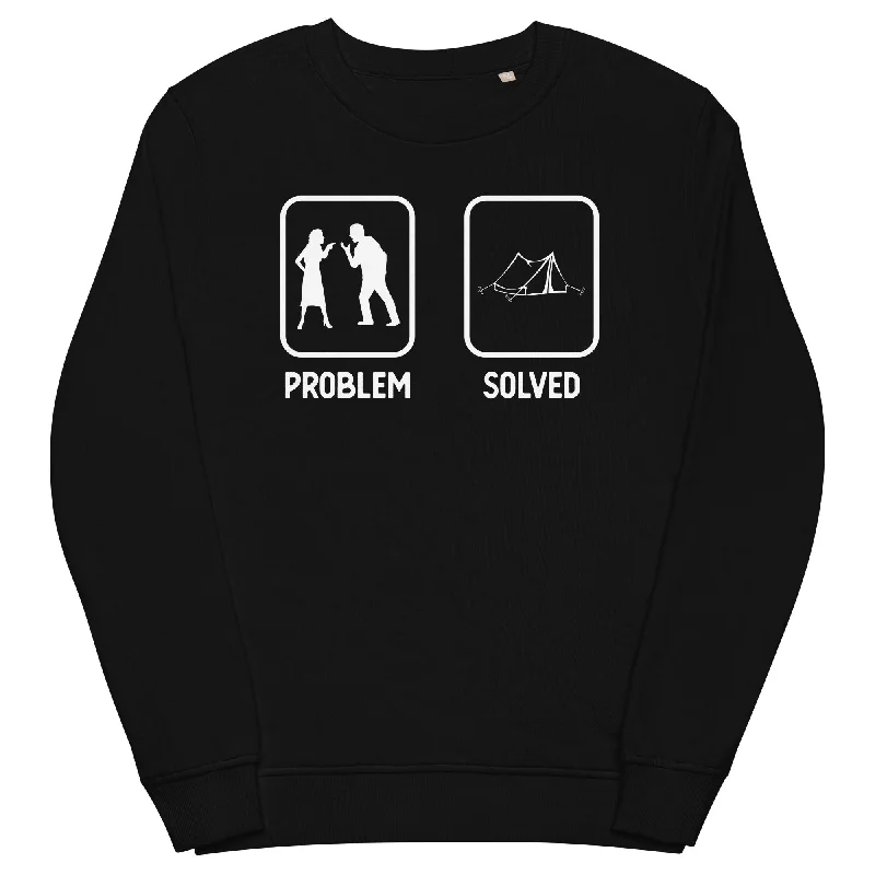 Problem Solved - Camping Tent - Unisex Premium Organic Sweatshirt Cotton Hoodie Sweatshirt