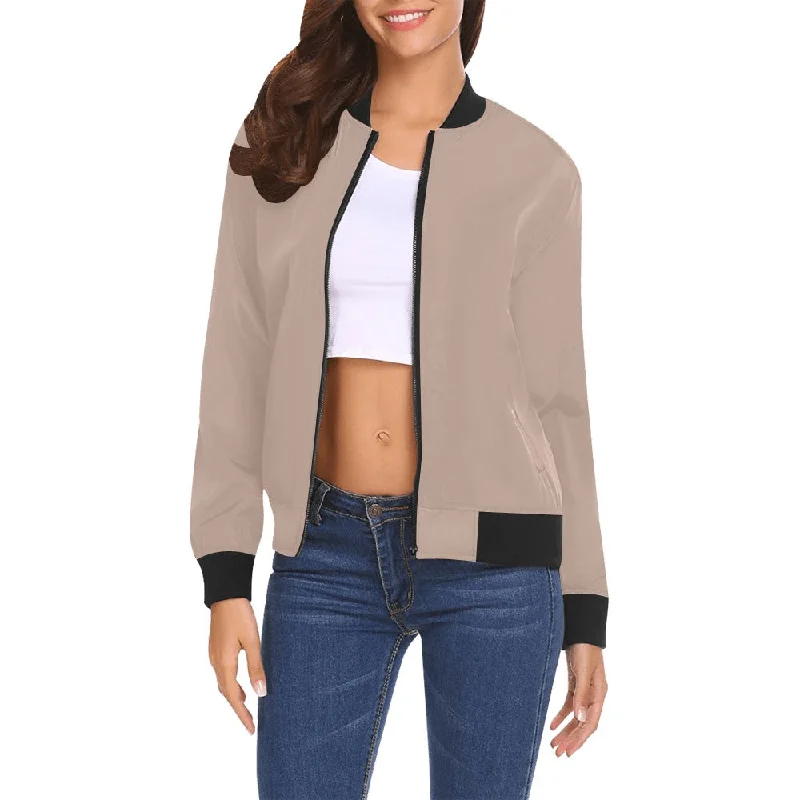 All Over Print Bomber Jacket for Women ( H19) Women's luxury jackets