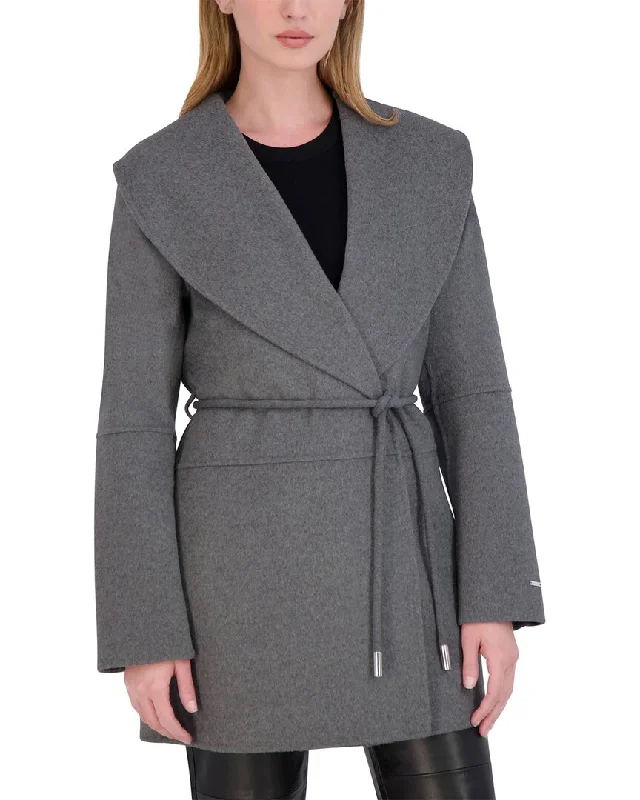 Tahari Double Face Wool-Blend Coat Women's formal jackets