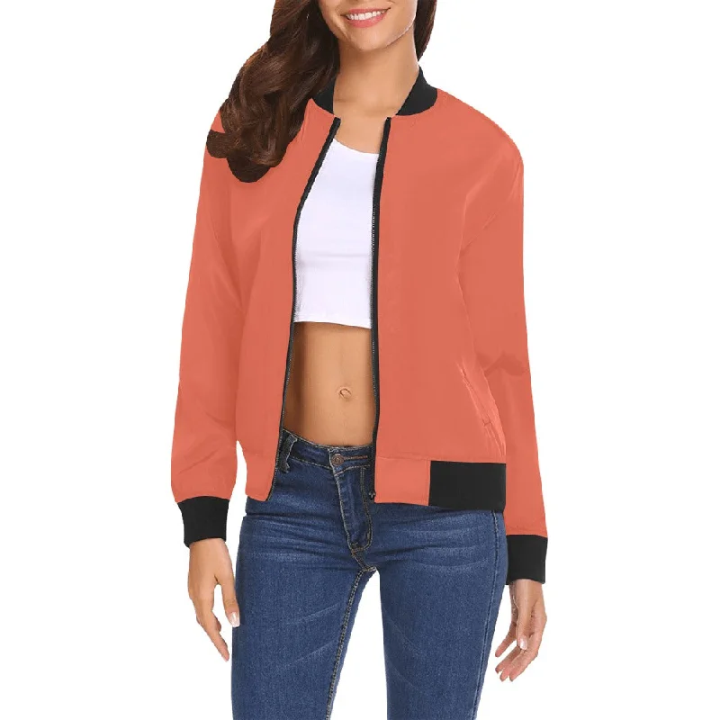 All Over Print Bomber Jacket for Women ( H19) Women's mid-range jackets