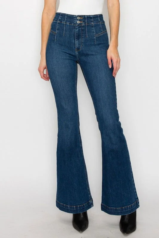 Artemis Vintage Plus Size - High  Rise Modern Flare Jeans