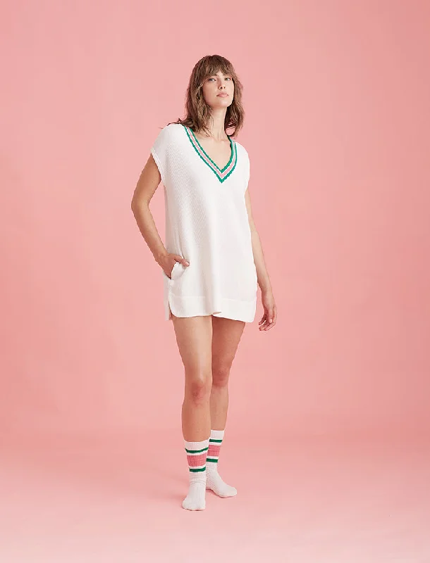 Luxe Waffle Tennis Tank Dress Macy’s pajama sets