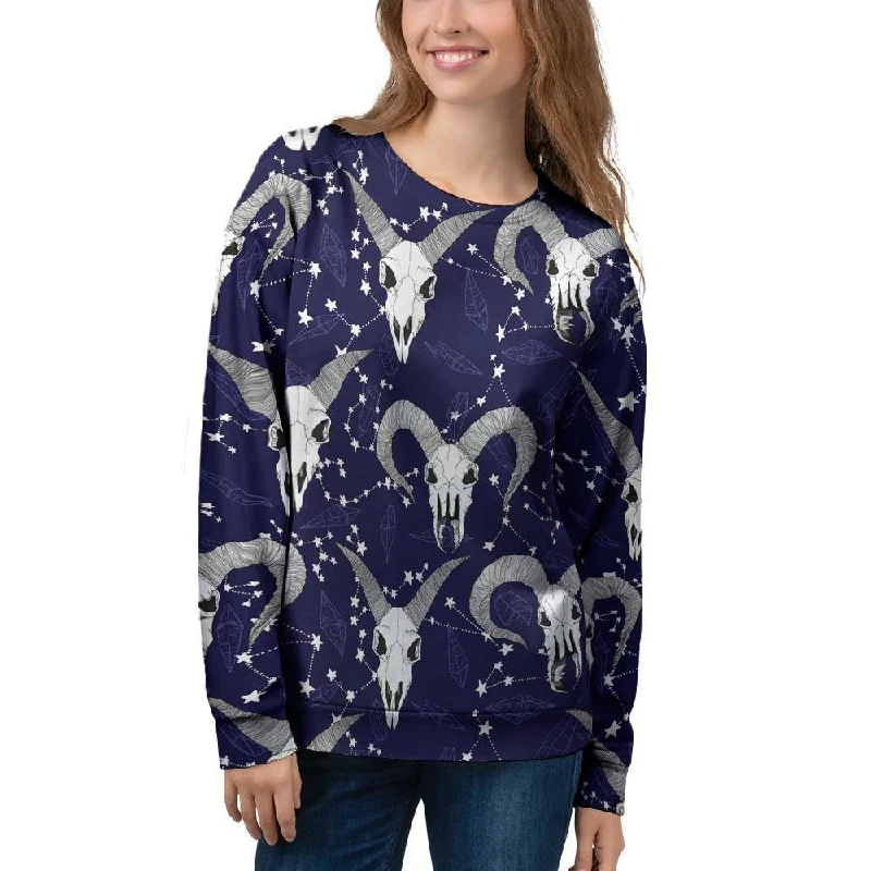 Capricorn Astrology Magic Witch Women's Sweatshirt Elegant sweaters