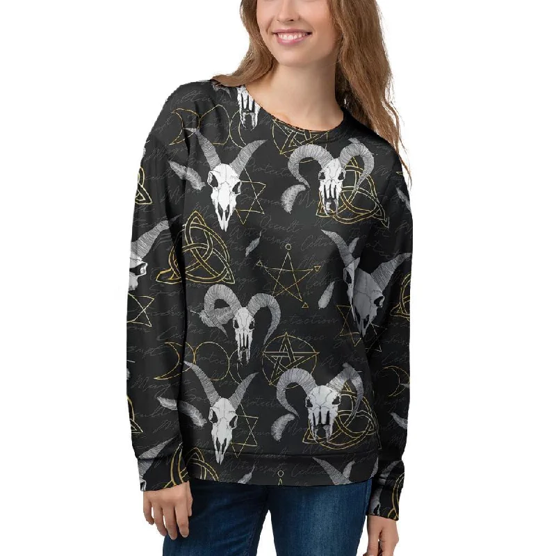 Capricorn Astrology Witch Gothic Women's Sweatshirt Thermal sweaters