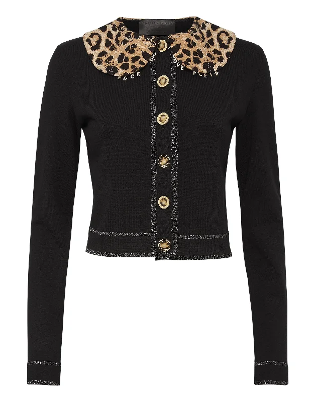 Cardigan Short Leopard Kids' sweaters