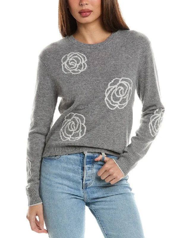 Hannah Rose Rose Stamp Cashmere Sweater Fall sweaters