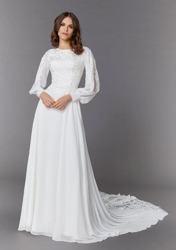 Grace by Morilee Elaine Wedding Dress Lace Back Wedding