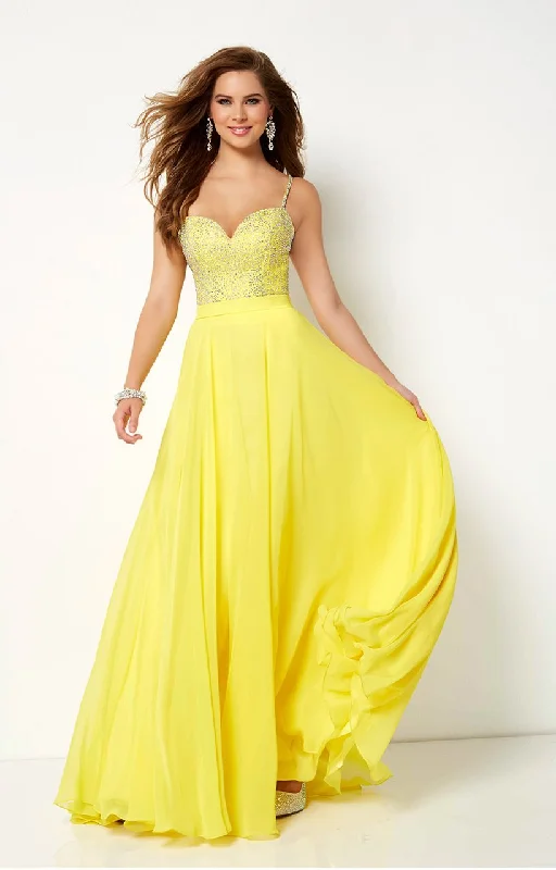 Studio 17 Jeweled Sweetheart Bodice Chiffon A-Line Gown 12659 - 1 pc Yellow In Size 4 Available Forever 21 party dresses