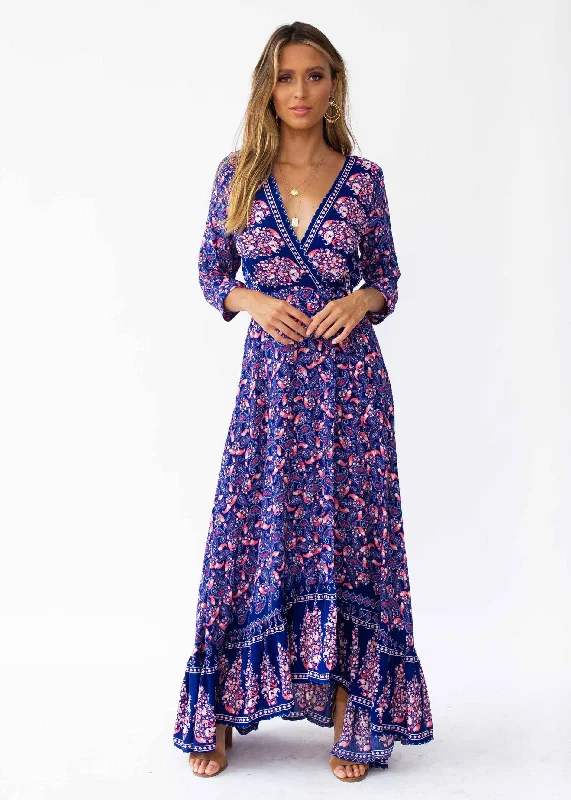 Catching Dreams Maxi Dress - Navy/Red Trendy maxi dresses under $50