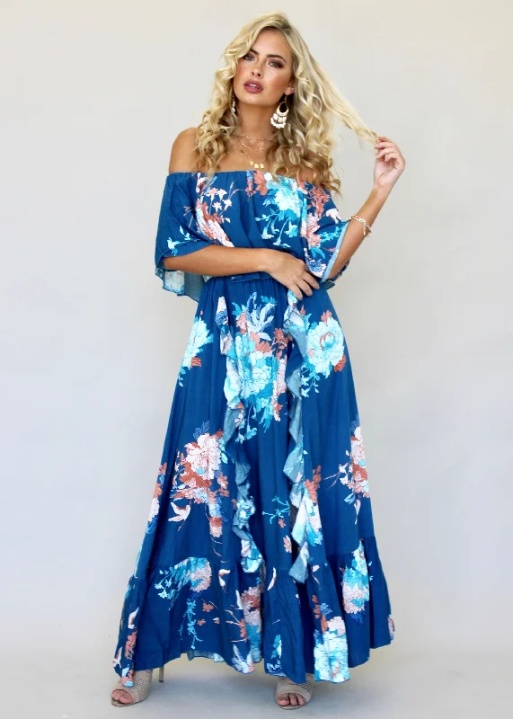 Georgie Off Shoulder Maxi Dress - Carnival Revolve maxi dresses