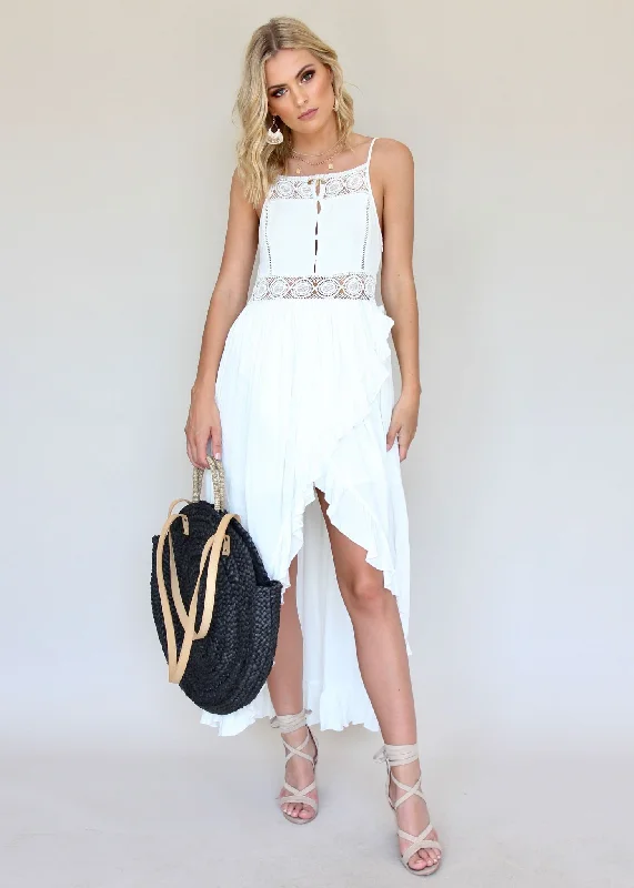 Palomar Maxi Dress - White Boho maxi dresses