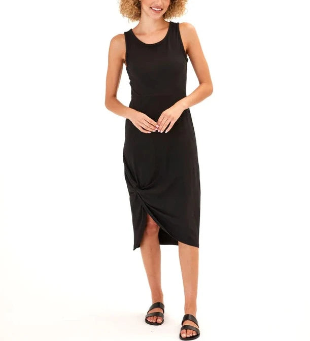 Threads 4 Thought Lula Luxe Jersey Knotted Midi Dress Lightweight midi dresses for hot weather