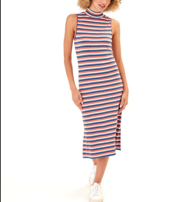 Threads 4 Thought Umi Stripe Rib Midi Dress Fashion-forward midi dresses