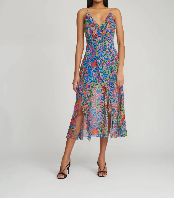 Ayla-B Dress in Tropical Begonia One-shoulder unclassified dresses