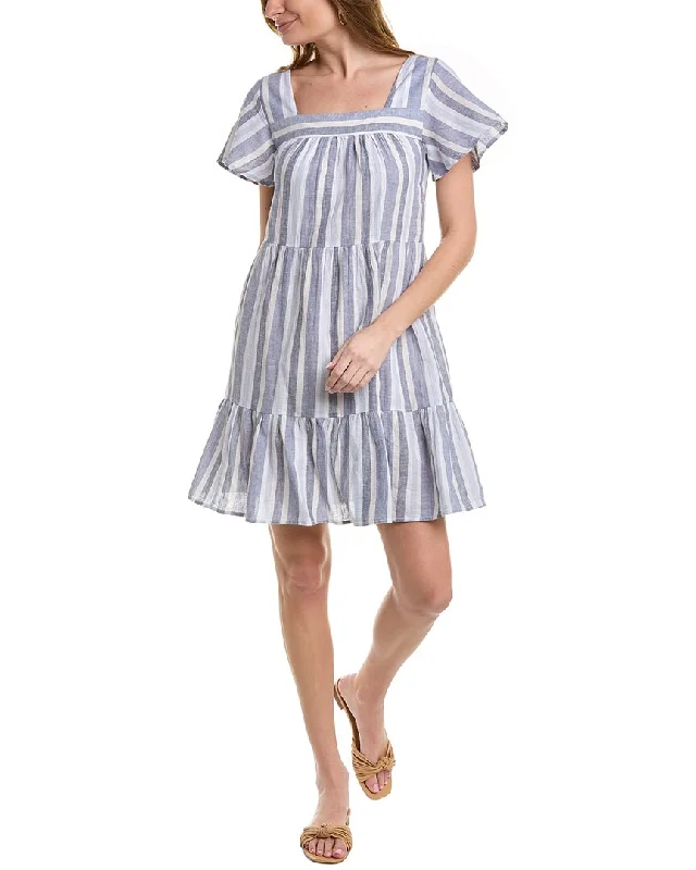 beachlunchlounge Linen-Blend A-Line Dress Cocktail unclassified dresses