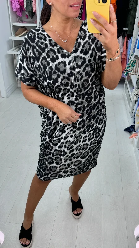 Carper Cheetah Print Dress Fall unclassified dresses