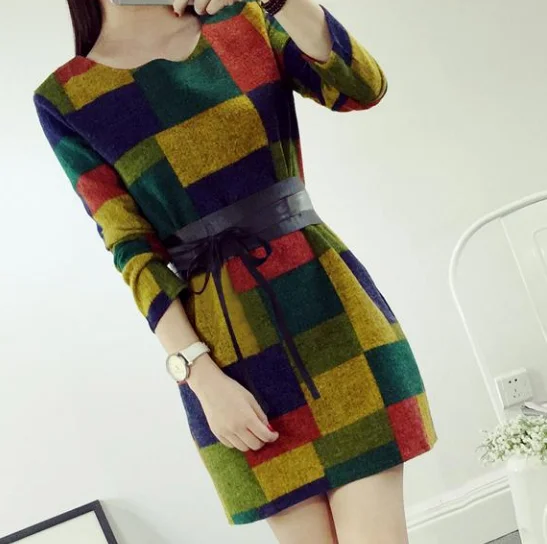 Casual Vintage Women's Autumn Dress Elegant unclassified dresses