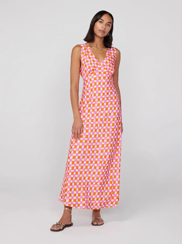 Claire Picnic Check Slip Dress Polka dot unclassified dresses