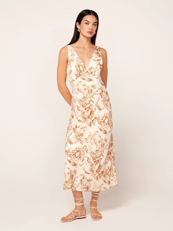 Claire Toile De Jouy Slip Dress Sequin unclassified dresses