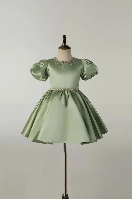 Dress Girls Children Spring Green Princess Dress Children Clothing Anniversary unclassified dresses