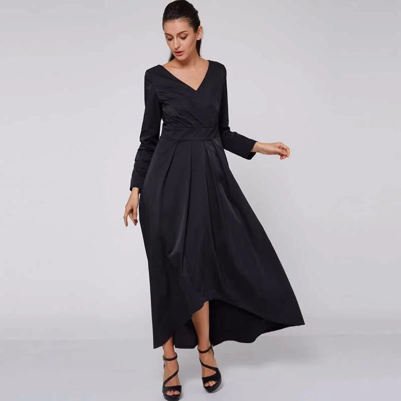 Ankle Length Dress With V-Neck Vacation unclassified dresses