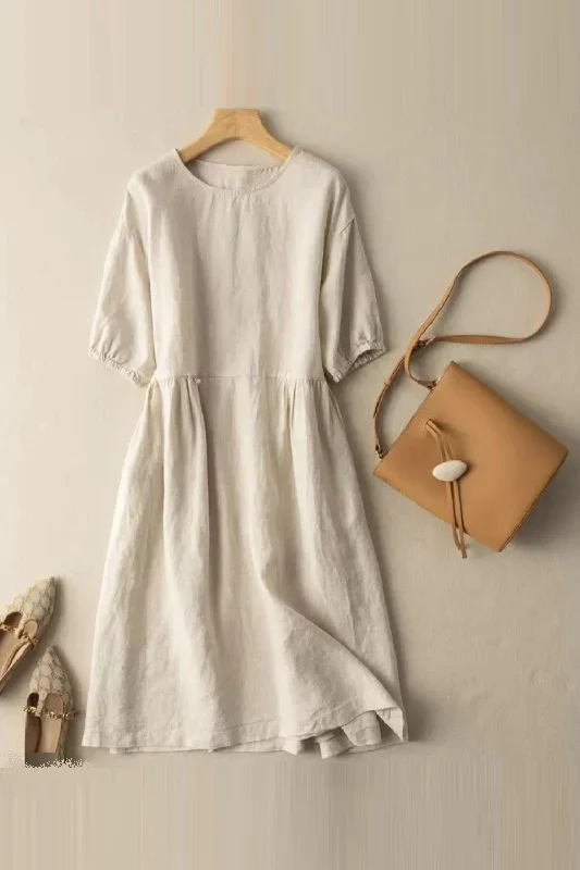 Elegant Dresses Women Summer Lantern Sleeve Casual Loose Sundress Vintage unclassified dresses