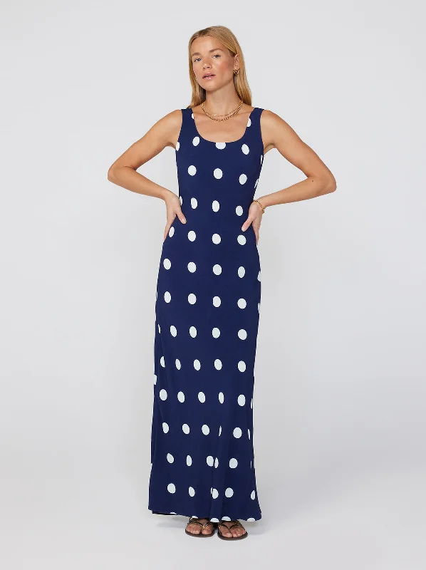 Hera Navy Polka Dot Dress High-end unclassified dresses