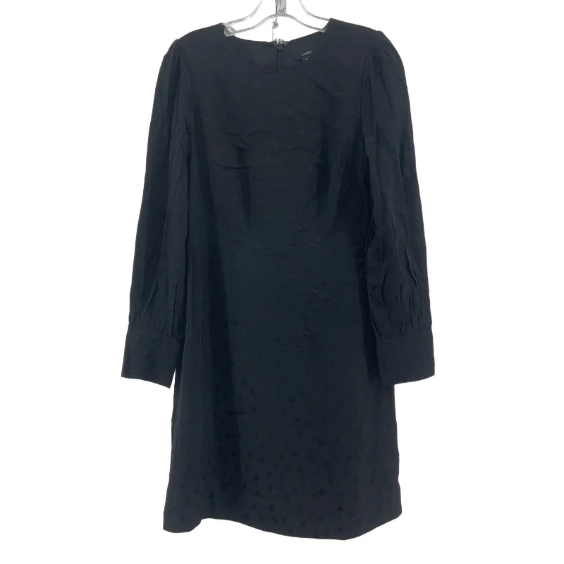 J Crew Women's Black Shift Dress Size 4 Regular Knee Length Preowned Trendy unclassified dresses