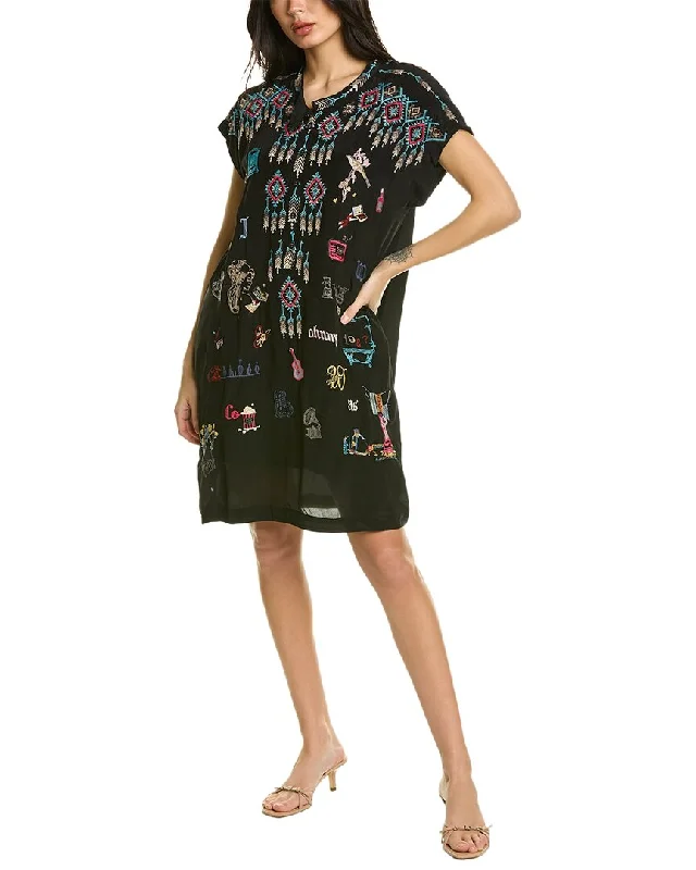 Johnny Was Rondo Silk Tunic Dress Trendy new unclassified dresses