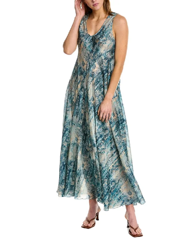 Johnny Was Santorini Silk Bias Cut Dress Women's unclassified dresses