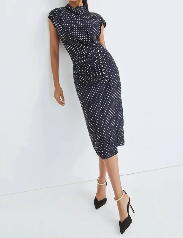 Kasler Dress in Navy Ecru Everyday wear unclassified dresses