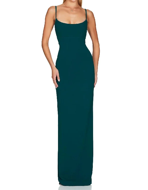 Nookie Bailey Gown In Teal Sexy unclassified dresses