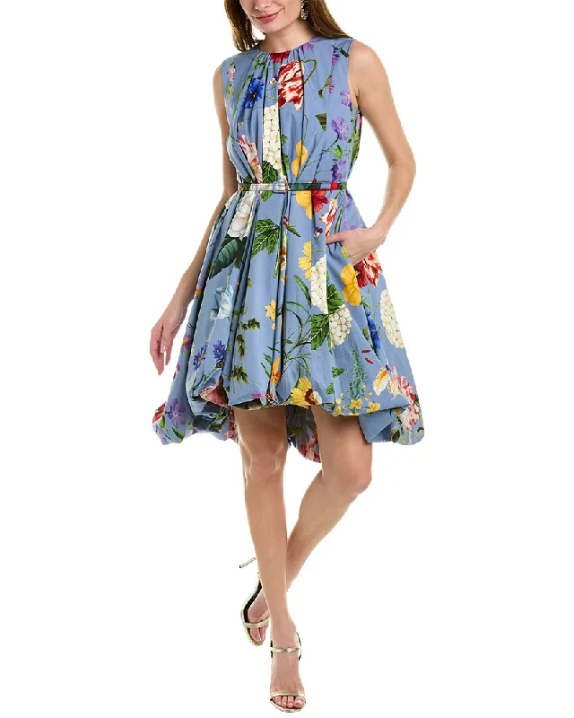 Oscar de la Renta Belted A-Line Dress Chic unclassified dresses