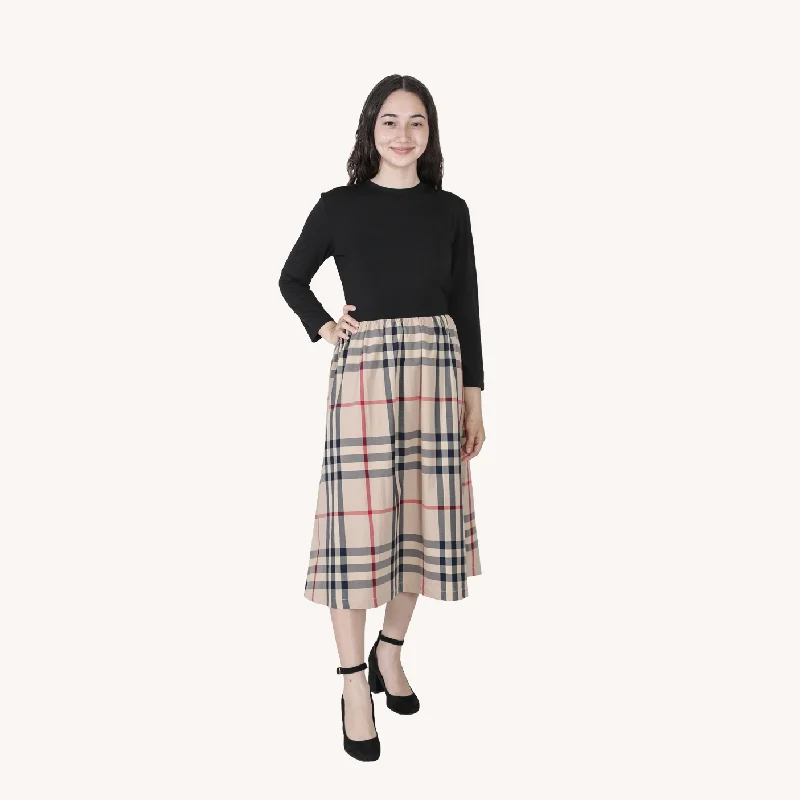 Plaid Bottom Dress Chiffon unclassified dresses