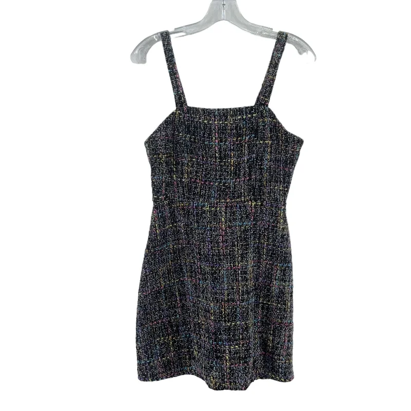 Primark Black Pastel Boucle Tweed Pinafore Dress Womens Size 4 Preowned Lace unclassified dresses