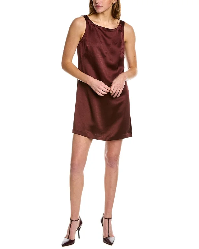 Rebecca Taylor Heavy Satin Shift Dress Lounge unclassified dresses