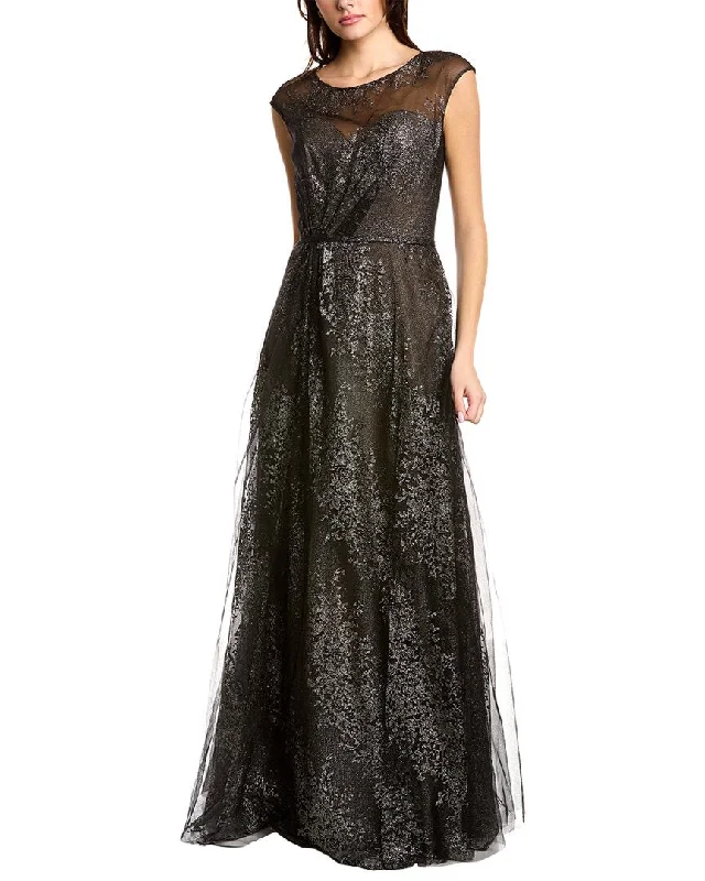 Rene Ruiz Glitter A-Line Gown Tulle unclassified dresses