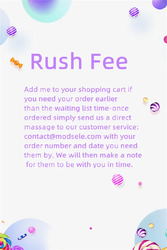 Rush Order Fee Printed unclassified dresses