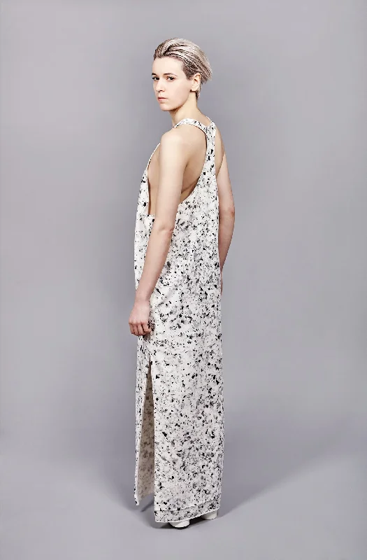 Foam Print "Ike" Dress Open-back unclassified dresses