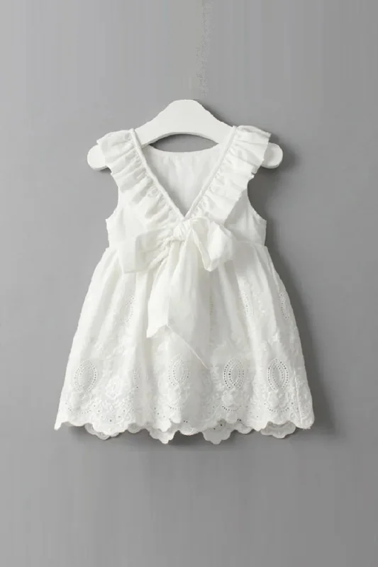 Summer Children Clothes Kids Casual White Baby Girl Backless Dresses Sleeveless unclassified dresses