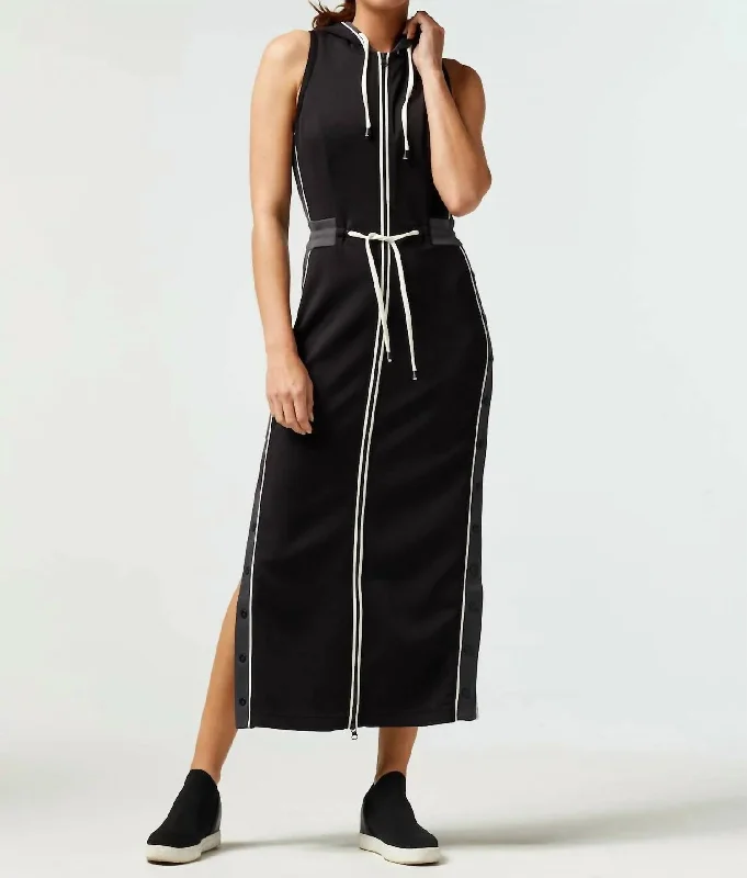 Vista Track Dress in Black Cocktail unclassified dresses