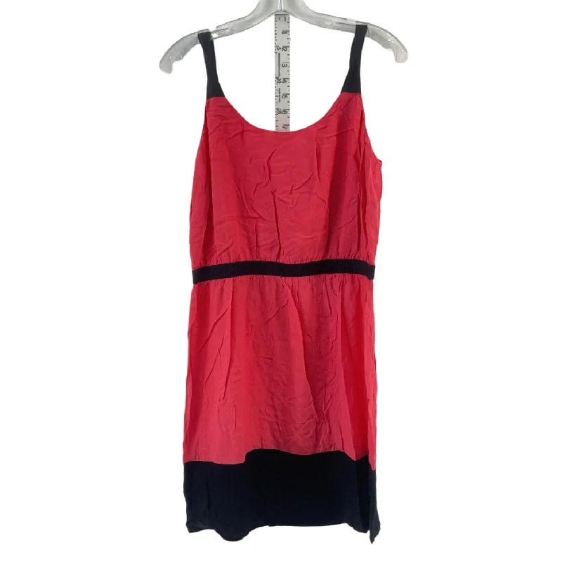 Women's Ann Taylor LOFT Red A-Line Dress Size 6 Rayon, Knee-Length Lounge unclassified dresses