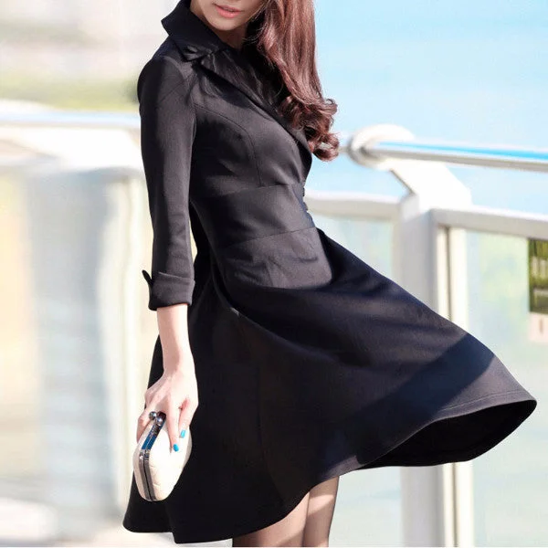 Three Quarter Sleeve Dress Chic unclassified dresses