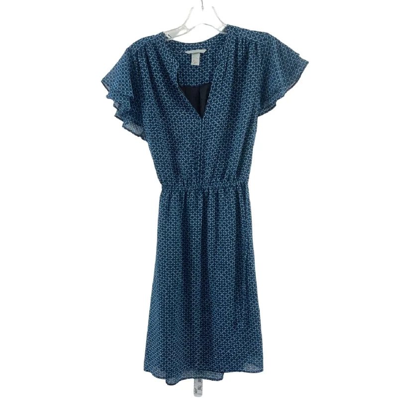 Women's H&M Blue A-Line Dress, Size 8, Polyester, Preowned Mesh unclassified dresses