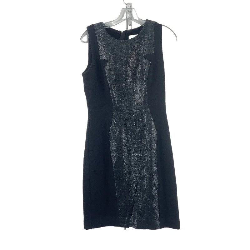 Women's Milly Black Cotton A-Line Dress, Size 4, Preowned Tiered unclassified dresses