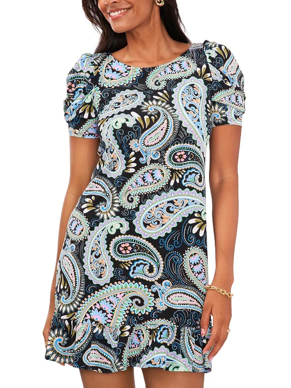 Womens Paisley Above Knee Shift Dress Travel unclassified dresses